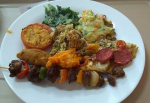 Almoço (self-service $46/kg) at Reino Vegetal in Rio De Janeiro