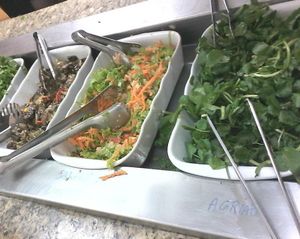 Salads at Reino Vegetal in Rio De Janeiro