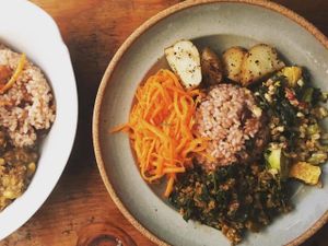 Daily buddha bowl at Mise LMA in Tokyo