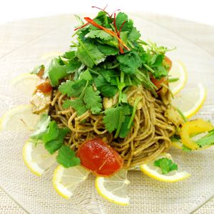 Genovese/coriander
This is gluten-free vegan brown rice noodle.
Highly recommended to have HIRYU's gluten-free vegan brown rice noodle series! at Hiryu in Kashiwa