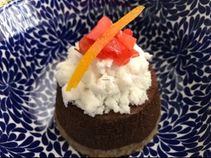 chocolate cake at Solo Crudo - Prati in Rome