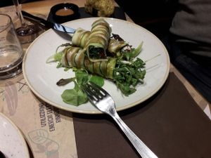 courgette rolls at Solo Crudo - Prati in Rome