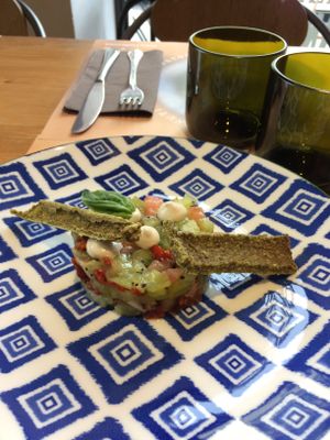 Tomato Kiwi Tartare at Solo Crudo - Prati in Rome