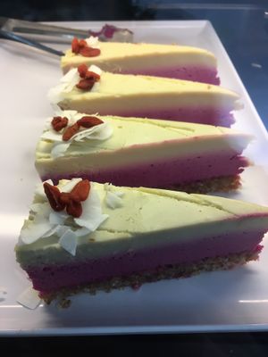 raspberry ";cheese";cake at Hills Organics in Dural