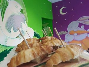 VEGAN salad croissant at Delicias y Namaste in Fuerteventura