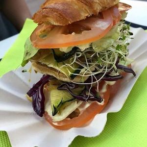 Croissant salada at Delicias y Namaste in Fuerteventura
