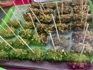 Chocolate banana fritters  at Delicias y Namaste in Fuerteventura