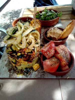 Plato del día at Delicias y Namaste in Fuerteventura