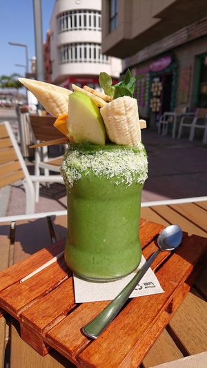 Detox smoothy at Delicias y Namaste in Fuerteventura