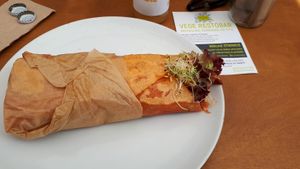 Vegan gyros at Bujna in Katowice