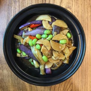 Eggplant and Mushrooms  at Ru if Vegan in Shanghai