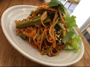 spicy mushrooms  at Ru if Vegan in Shanghai