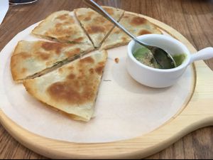 quesadillas at Ru if Vegan in Shanghai