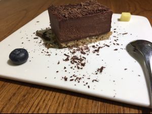 chocolate cake at Ru if Vegan in Shanghai