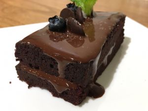布朗尼 brownie at Ru if Vegan in Shanghai