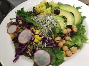 salad at Ru if Vegan in Shanghai