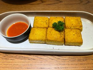 Crispy tofu with curry  at Ru if Vegan in Shanghai
