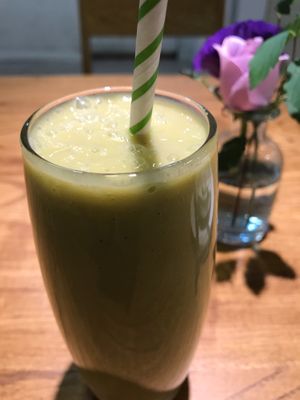 Avocado smoothie  at Ru if Vegan in Shanghai