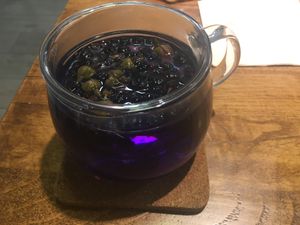 Flower tea at Ru if Vegan in Shanghai