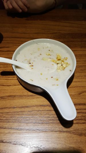 This dessert tasted nice. Nothing impressive, but pleasant enough. Way better than the awful cake. at Ru if Vegan in Shanghai