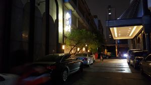 You will see the restaurant on your left. at Ru if Vegan in Shanghai