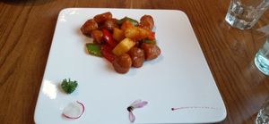 pineapple mock chick at Ru if Vegan in Shanghai