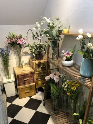 The entrance provided a fresh scent of flowers as I stepped through the door. at Ru if Vegan in Shanghai