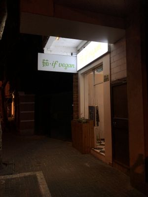 Entrance at Ru if Vegan in Shanghai