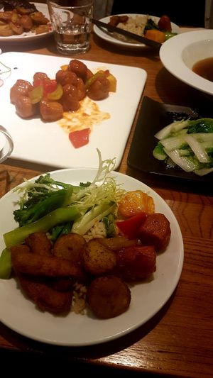 Delicious food at Ru if Vegan in Shanghai