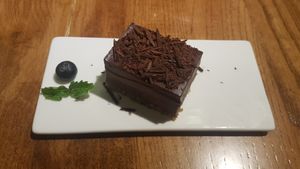 Chocolate cake at Ru if Vegan in Shanghai