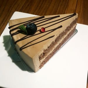 Amazing coffee cake at Ru if Vegan in Shanghai