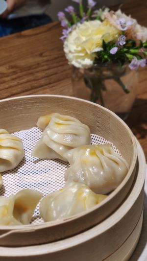 Wonderful vegan restaurant @ Shanghai I love the people there. We had nice conversations and I got also vegan moon cake to bring back to France.  at Ru if Vegan in Shanghai