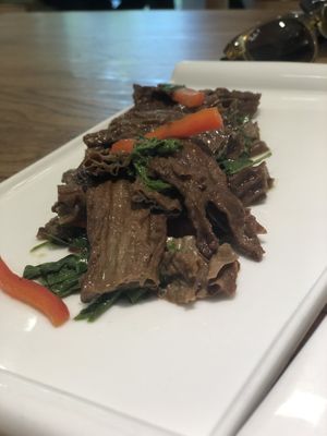 Braised bean curd with herbs at Ru if Vegan in Shanghai