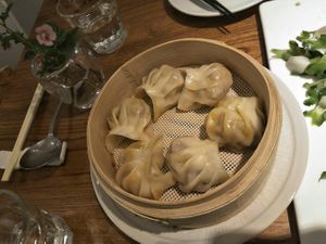Curried dumplings at Ru if Vegan in Shanghai
