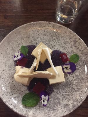 Vegan cheesecake at Holy Basil Thai in Croydon