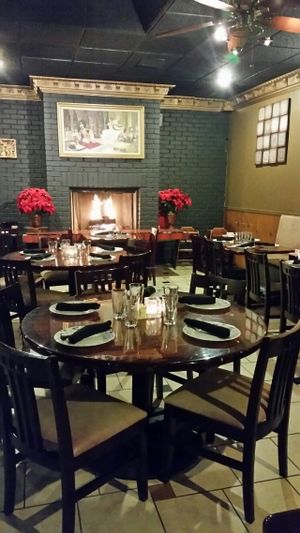 main dining room with cozy fire at Kathmandu Kitchen in Davis