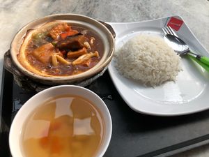 Claypot Tofu at Fortune Tree Vegetarian in Northeast Singapore