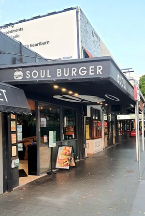 exterior of location at Soul Burger in Glebe
