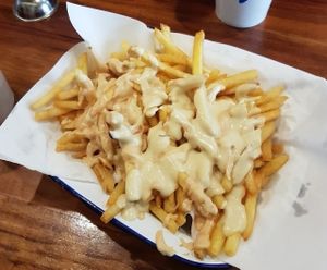 Get the cheese covered Soul fries at Soul Burger in Glebe