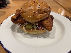 Southern fried chicken burger   at Soul Burger in Glebe