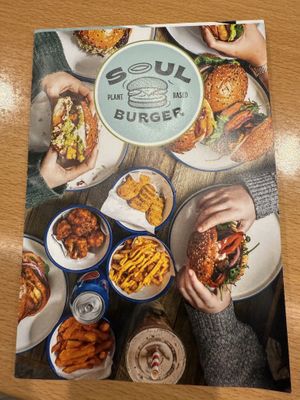 Menu  at Soul Burger in Glebe
