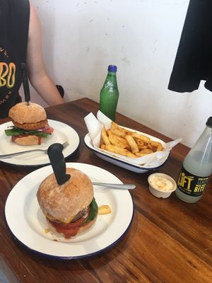 Cheese please and southern fried chicken!  at Soul Burger in Glebe