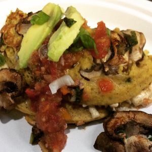 Mushroom Omelet at Rainbow Seasons - Food Truck in Portland