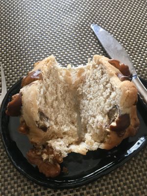 Chestnut and walnut muffin  at Guruatsu in Tokyo