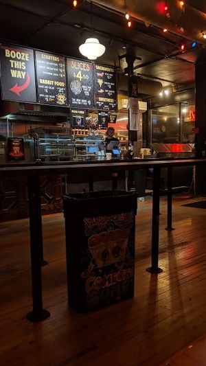 The pizza area at Mikey's Late Night Slice in Columbus