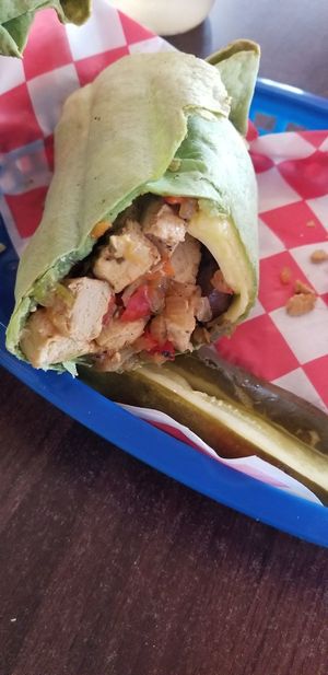 Power Plant vegan sandwich at Joint Venture Sandwich & Smoke Shop in Corpus Christi