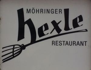 Sign at Mohringer Hexle in Stuttgart