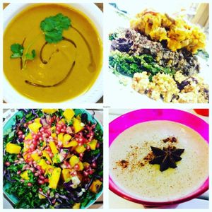 Helathy Christmas menu -Gluten free -Vegan at RawAttitude in Malaga