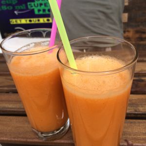 fresh juices  at RawAttitude in Malaga