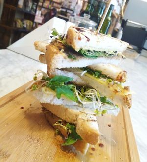 vegan .gluten free .club sandwich at RawAttitude in Malaga